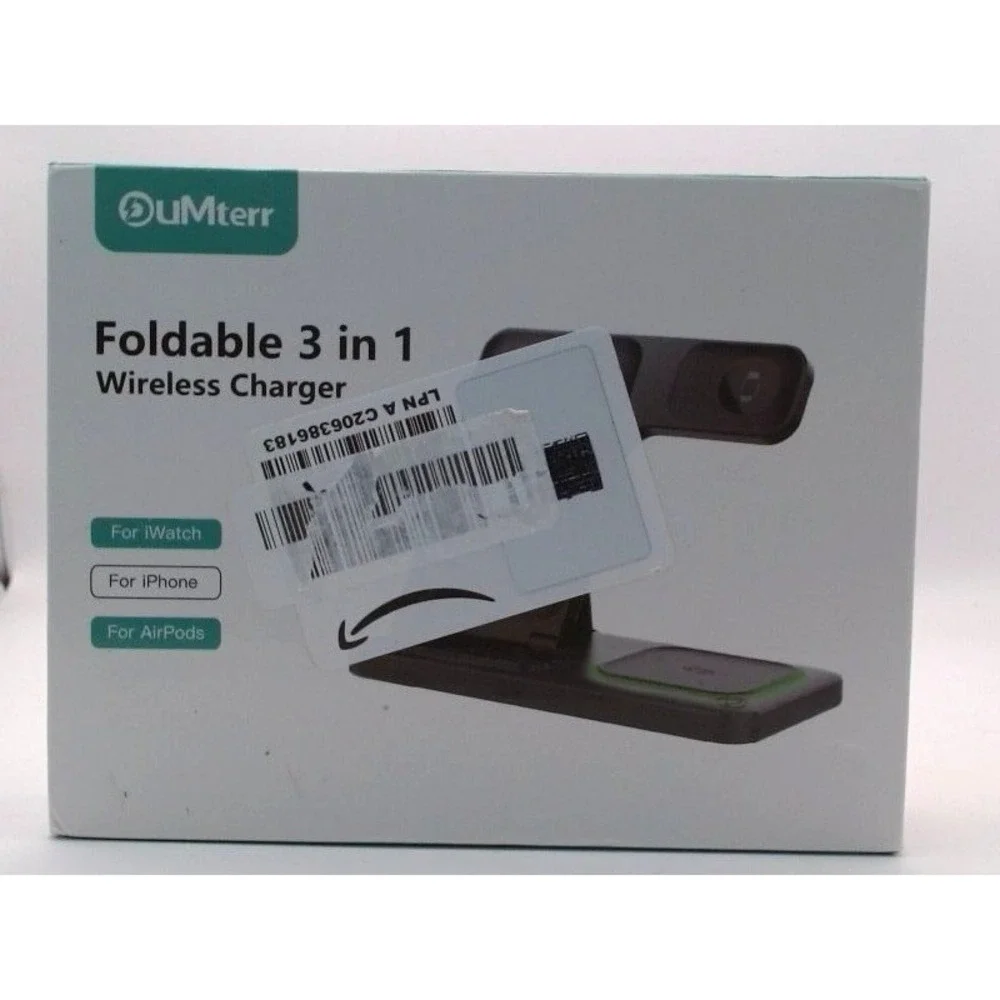 DuMterr - Foldable 3 in 1 Wireless Charger, BRAND NEW IN BOX